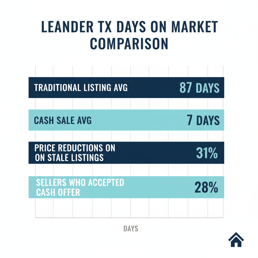 Leander TX days on market comparison chart